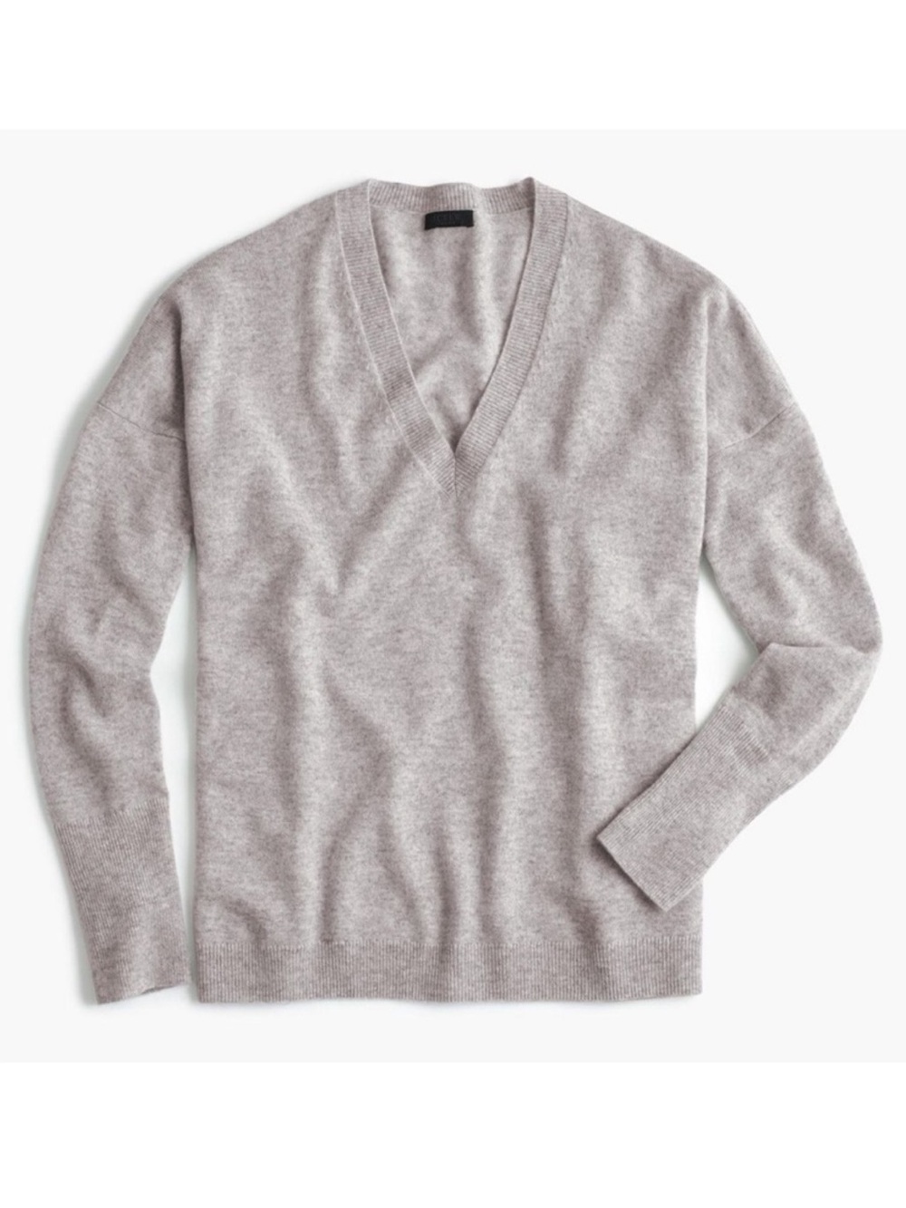 J.Crew Cashmere V-neck boyfriend sweater
in Grey - EUC
